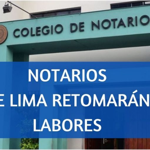 notarios de lima reactivacion económica