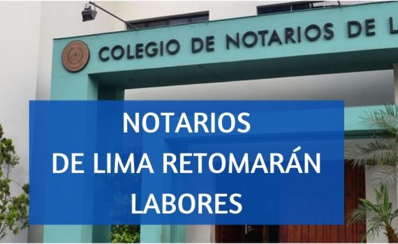 notarios de lima reactivacion económica